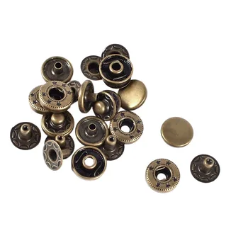 Dayanıklı Metal yüzey Poppers Elemanları Basın Çıtçıt Düğmeler 11.5 mm 6 set Snap