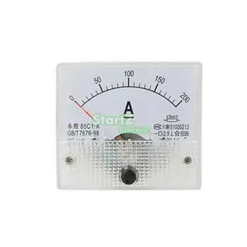 DC Analog Metre Panel 200A Göstergesi 85C1 0 Mevcut Ampermetreler AMP 200A-