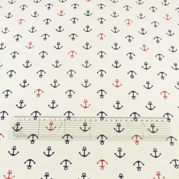 Ev Tekstili Deniz Çapa Dimi Defteri, Beyaz renk Pamuk Kumaş Dikiş Tilda Kapitone Doku Tasarımları