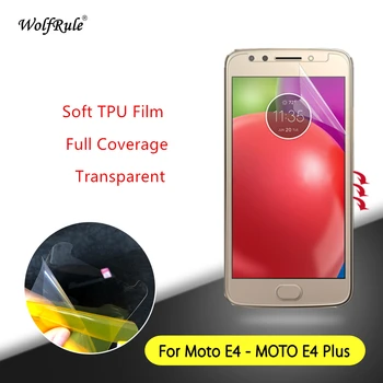 Motorola Moto Moto E4 E4 Anti Göğüs Yumuşak Film İçin Moto E8 Yumuşak SIFIRLAMA Film İçin tam Kapak Ekran Koruyucu Değil Cam AB Sürüm
