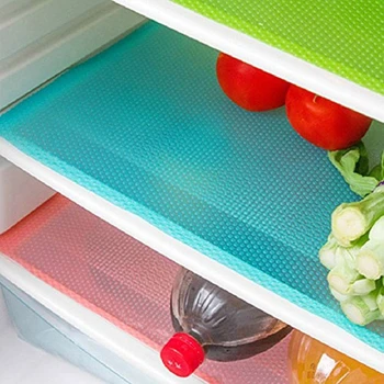4 Adet/29cm*45cm Moda Buzdolabı Yastıkları Antibakteriyel Zehirli Küf Nem Emme Pedi Yemek Masası Paspas seti