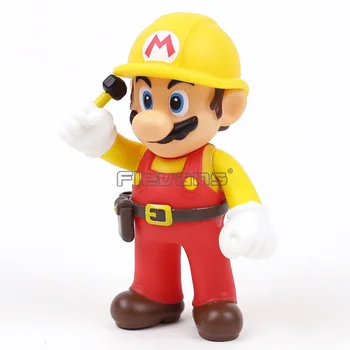 Süper Mario Kardeşler İşçi Mario PVC Aksiyon Figürü Koleksiyon Model Oyuncak 11,5 cm