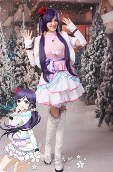 Tam set Anime Aşk Yaşamak Tojo Nozomi lolita Prenses Elbise Cosplay Kostüm Cadılar Bayramı Partisi üst+etek+yelek+şapka+bowkont