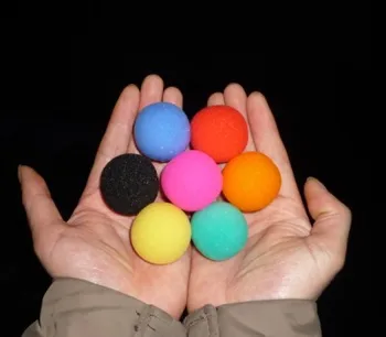 (50pcs/lot) seçmek için süper Sünger top cm (3.5) 8 renk - hile, Ücretsiz kargo, Sihirli numara klasik oyuncaklar