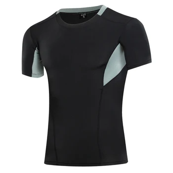 Marka 2017 Yaz Erkek Koşu T 1043 YEL31 Aktif Kısa Kollu Hızlı Kuru Antrenman Forması Spor Giyim Gömlek-