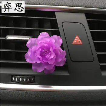 Plastik boncuk hazırlanması klima Araba parfüm araba Süsleme stil Bayan araba parfüm Hava ferahlatıcı ajan Rose