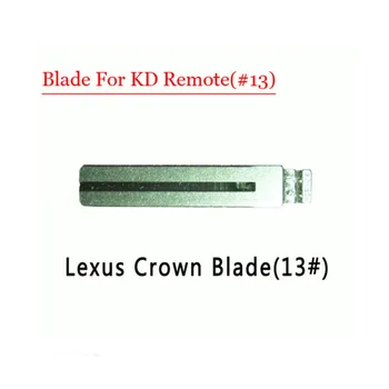 Ücretsiz kargo (10 adet/lot)Lexus Crown için #13 Boş Kesilmemiş KD Flip Uzaktan Anahtar Blade Tipi Metal