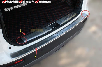 Suzuki Vitara İçin 2018 Paslanmaz Çelik Yüksek Kalite Arka Tampon Koruyucu Plaka Kapağı Set 2 Adet / Kırpma Kapağı Pervaz