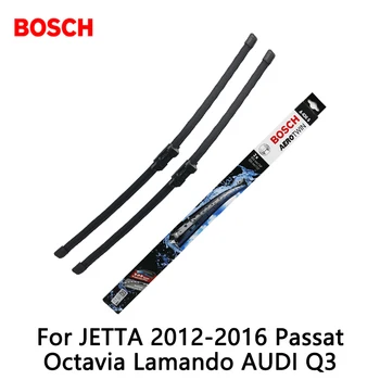 Silecek lastikleri ön Cam Silecek AEROTWİN 2 adet/lot Bosch Araba JETTA 2012-2016 Passat Octavia Lamando AUDİ Q3 İçin özel silecekler