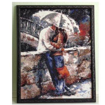 DİY Elmas Boya Çapraz Dikiş Tam Elmas Nakış Kitleri 5D Kare karo Mozaik, Paris Kulesi Sokak yapıyorum HD015 Seviyor