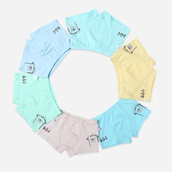 Erkek iç Çamaşırı 6 Adet/sürü Erkek Pamuklu iç Çamaşırı Yumuşak Nefes Bebek Boksör Çocuk Kıyafetleri Ayı Yıldız Çocuk Külot 2-7 Yıl