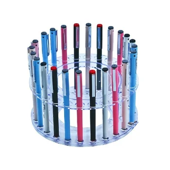 Şeffaf tükenmez kalem tutucu kalem kırtasiye stand ruj makyaj raf ekran çok fonksiyonlu,2 adet/pack