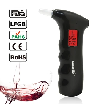 Bağımsız Polis Dijital Nefesten Alkol Test cihazı Alkolmetre Dijital Vücut Alcoholicity Metre fazla 10 adet ağızlıklar ile 65S