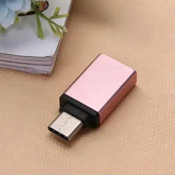 Tip USB 3.0 Dişi-C Erkek Dönüştürücü Adaptör için bir Tür Mini Metal kasa USB C Data Sync Adaptörü kapıların dışına Konnektör