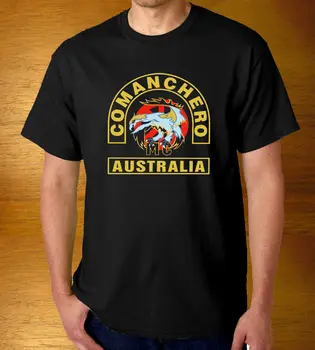 Yeni 2018 Moda Sıcak Erkek T-Shirt Yaz O Boyun Pamuklu Yeni Comanchero Motosiklet Kulübü Mc Logo Ordu T-Shirt