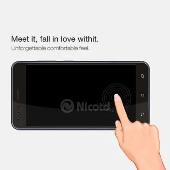 Nicotd 2.5 D Tam Kapak Asus Zenfone Zoom 3 ZE553KL Cep Telefonu için Cam 5.5