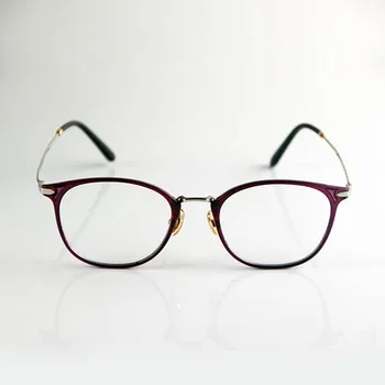 Y1121 4.0 0.25 HEJİE Okuma Gözlükleri Kadın Ultra Hafif ULTEM Çerçeve Ultra-ince Yuvarlak Kaplama Lens Anti-Parlama Ayarı+-+