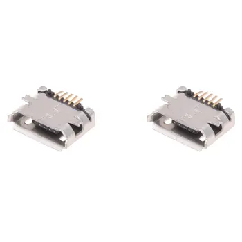 5 DSHA Yeni Sıcak 10 Adet Mikro USB Tip B Dişi Soket 180 Derece-Pin SMD SMT Lehim Jack