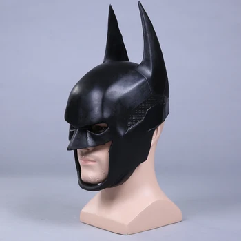 Film Batman Arkham Superman Bruce Wayne Cosplay Kask Halloween Süslü Yumuşak PU Maskesi Yetişkin 1. The Dark Knight:1 Vizyon Sahne
