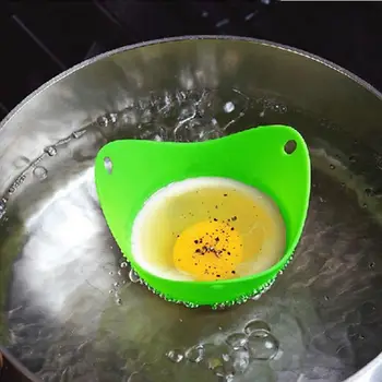 Satış 1 Adet Kullanışlı Moda Kase Şekli Kalıp Silikon Yumurta Pişiriciler Mutfak Pişirme Araçları 4 Renk