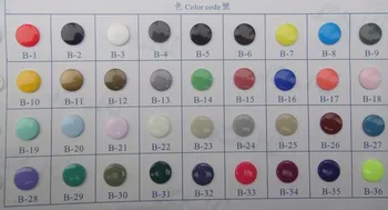 Ücretsiz kargo 100 setleri dikiş bebek renkli Raptiye plastik snap düğmesi B34 Erik Mor renk için snap düğmesi KAM