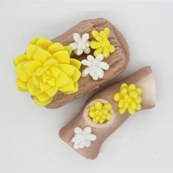 3D Etli serisi çiçek silikon kalıp çikolata, çikolata kek kalıbı