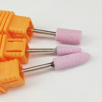 1 adet Pembe renkte Seramik Taş Tırnak Matkap Sanat Araçları Elektrikli Manikür Makinası Aksesuarları törpü Tırnak Kesici