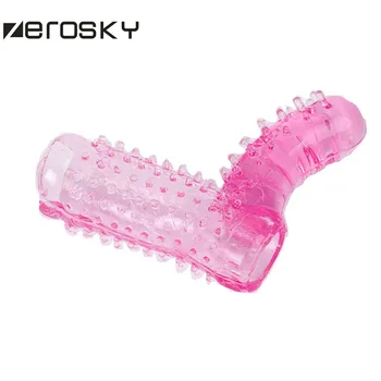 Zerosky Penis Uzatma Penis Yüzükleri G Parmak Horoz Yüzük Silikon-spot Yetişkin Seks Ürünleri Prezervatif Seksi Oyuncaklar Kollu Penis Yeniden
