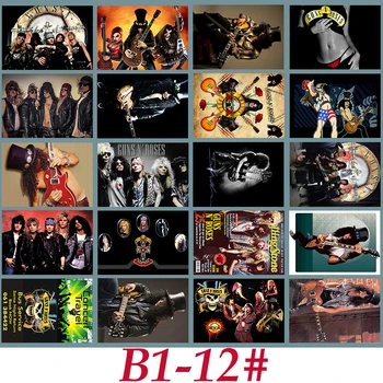 B1-12# Guns N' Roses Klasik Serisi sticker 20/adet PVC Sticker Seyahat Bavul Bisiklet Telefonu Kaydırarak Graffiti Stil