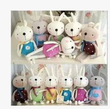 1 ADET Çok renkli tavşan şirin ve sevimli peluş oyuncaklar Düğün süslemeleri doğum günü hediyesi ücretsiz kargo gülümseme