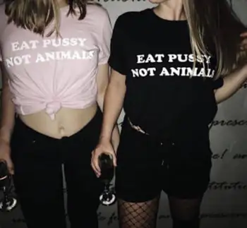 Kedi hayvanlar vegan t shirt vejetaryen vegan hediye komik vegan tişört giyim alıntı değil yemek Üstleri
