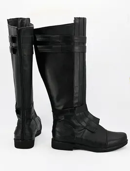 Star Wars Anakin Skywalker Cosplay Ayakkabı Siyah Bot Özel Yapılmış