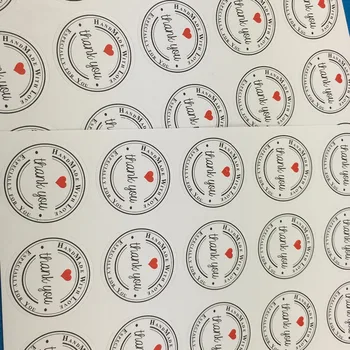 Kırmızı Kalp Yapışkan Etiketleri Etiketi SEN 5000PCS/Lot Beyaz Kağıt EDERİM Etiket Çıkartmalar Hediye/Kozmetik/Takı İçin Sızdırmazlık Scrapbook