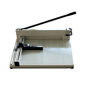 Masaüstü Yığın Kağıt Kesici Giyotin A3 Makine 40mm kalınlığı + 2 ek kesme bıçakları Kesme boyutu