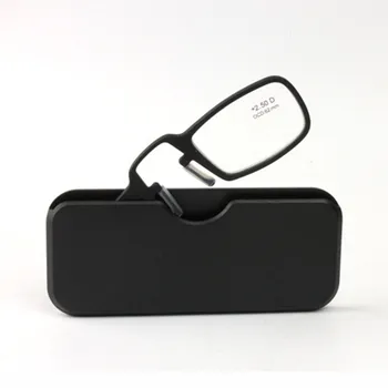 TR90 Burun Dinleniyor Okuma Gözlükleri 3.5+, Taşınabilir Acil Cüzdan Okuyucuya rd25 Vaka ile (+1)