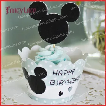 Mickey mouse kafa sarma kek durumlarda çocuklar şölen pastası düzelticiler için doğum günü parti dekorasyon çocuk parti malzemeleri seçer