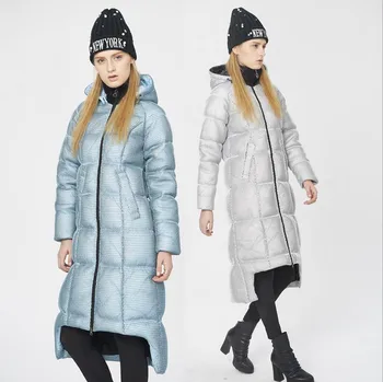 Kadın aşağı ceket ince palto kaba ekran kabanlar uzun tasarım kalınlaştırmak Aşağı yeni 2016 Kış Ceket kadın Aşağı kat Parka