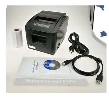Kağıt yeni yüksek hediye 1rolls kaliteli 80 mm termal fiş yazıcısı otomatik kesici USB port /Ethernet port