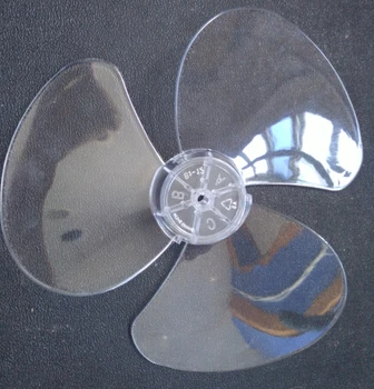 12 mm çapında elektrikli fan İçin 3 bladesTransparent masa fan bldes inç