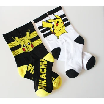 Karikatür Pikachu Kadın Çorapları, Avrupa Ve Amerika Birleşik Devleti Moda Paten Sox Filmleri Ms Pamuk Elf Kısa Ücretsiz Kargo Çorap Animasyon
