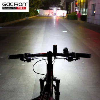 GACİRON yeni V9F-600 lümen el Feneri Bisiklet ışık şarj edilebilir ışıklandırmalı Geniş İPX6 su geçirmez Bisiklet Bisiklet Aksesuarları LED