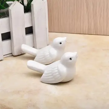 2 adet Seramik Güvercinler Ev Dekor El Sanatları Odası Dekorasyon El Sanatları Süs Porselen Hayvan Kuş Düğün Süslemeleri Figürler