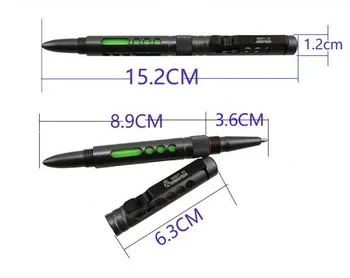 Hava taktik kalem savunma taşınabilir kalem açık taşınabilir çok fonksiyonlu EDC araçlar, ray çelik pencere kesici tungsten.