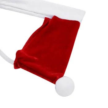 Yeni Kırmızı Erkek iç Çamaşırı Noel Partisi Noel Baba Şapkası Kadife Bikini G-string Tanga iç Çamaşırı Homme Erkek String Külot Külot