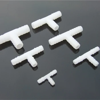 Silikon Hortum Boru İle 4 Arabirimi iş Parçacığı çoklu Model T Tipi Üç Yönlü Bağlantı Eklem Vida-12mm Tee Konnektörleri Parçaları