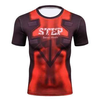 T 3DT-shirt sweatshirt dar T-shirt fitness trend Yaz kısa kollu T-shirt