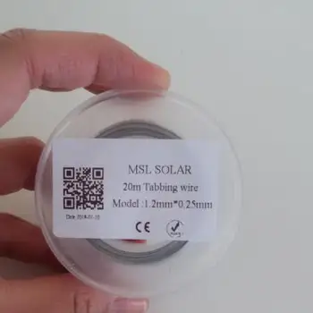 DİY güneş paneli için güneş Hücresi Lehim teli 1.2 mm*0,25 mm Sekme Tel .Kaynak İzdiham bakır şerit 20meters/Lot