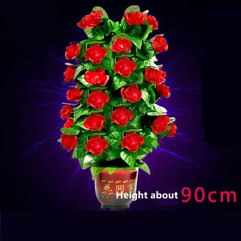 Görünen çiçek Gül Bush, Uzaktan Kumanda 30 çiçek sihirbazlık illüzyon düğün Sevgililer Günü hediyesi gül