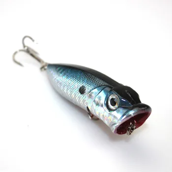 5 Adet Çok 13 g Japonya Balıkçılık Marka Poper İçin 6.5 CM Sert Plastik 6 Yem# Hooks Metre Isca Yapay Yem Balıkçılık Cazibesine Popper