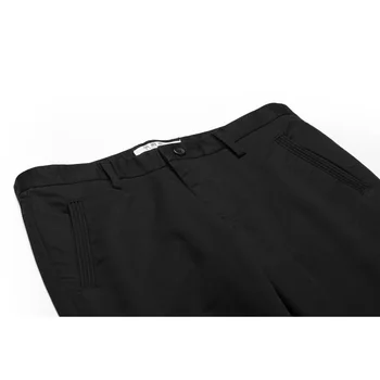 Enjeolon marka 2017 ayak bileği uzunlukta pantolon siyah kalem pantolon erkek haki, en kaliteli Giyim Erkek moda elbise K6226 Nedensel